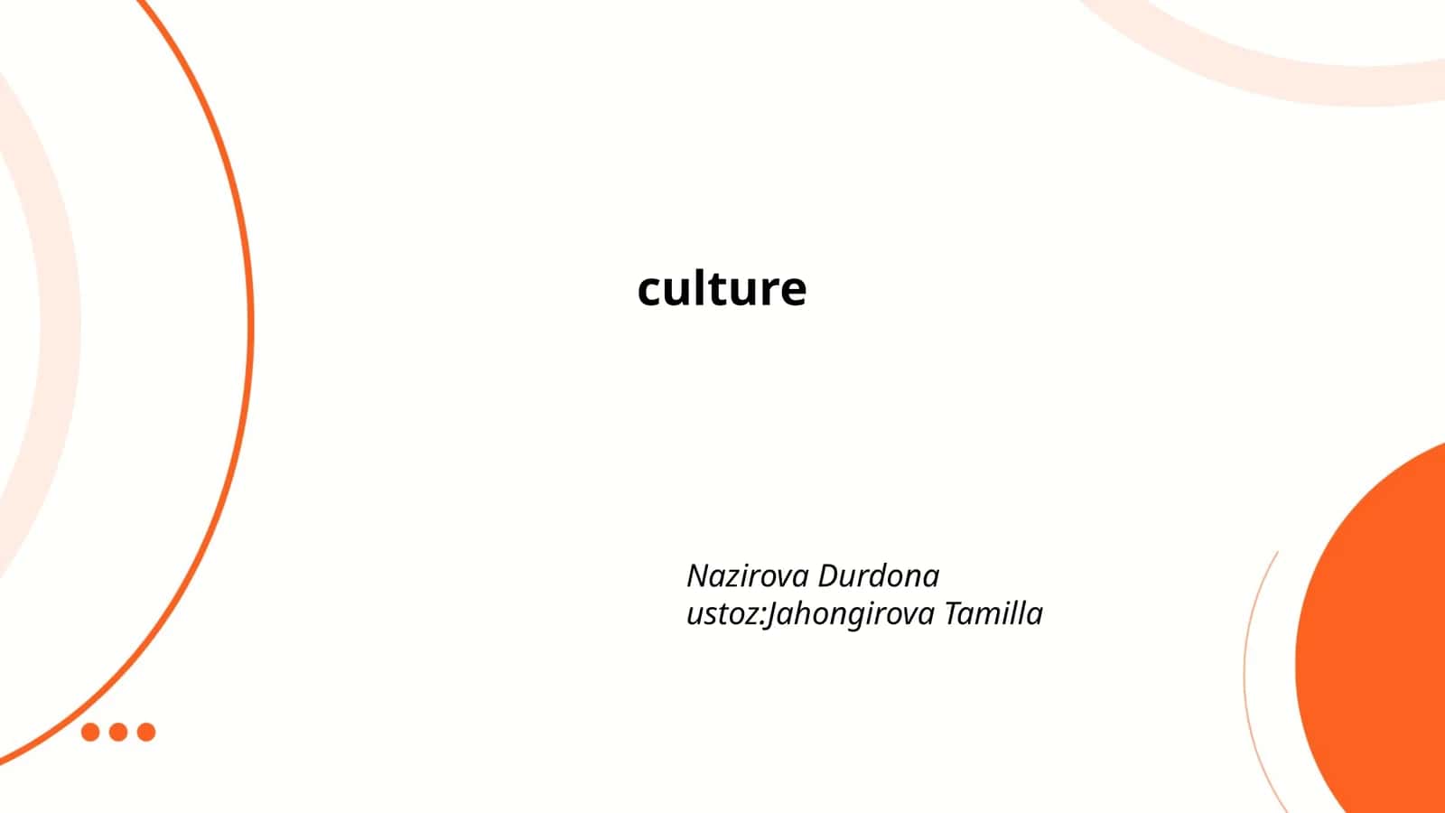 Cultural Identity