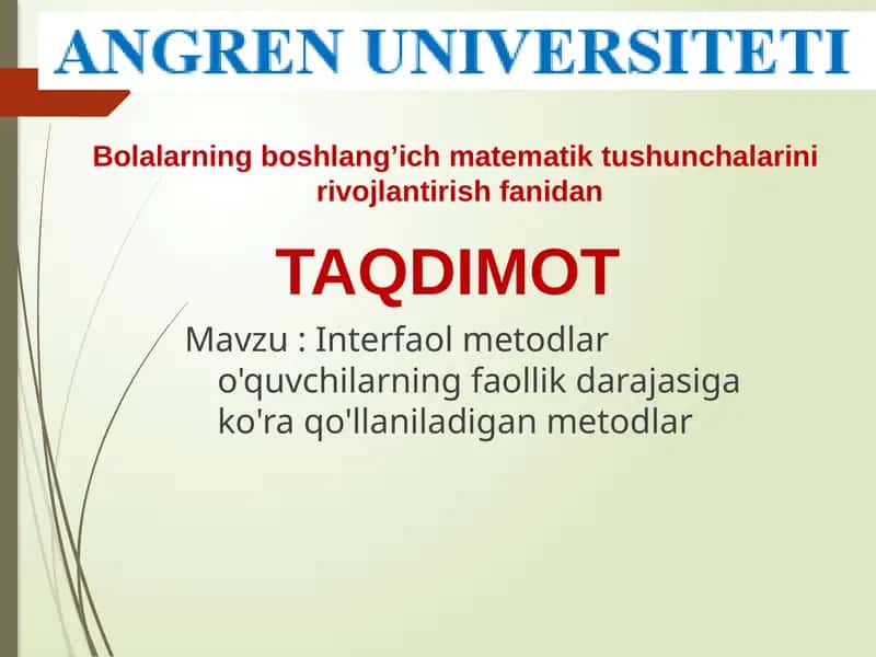 Interfaolmetodlar