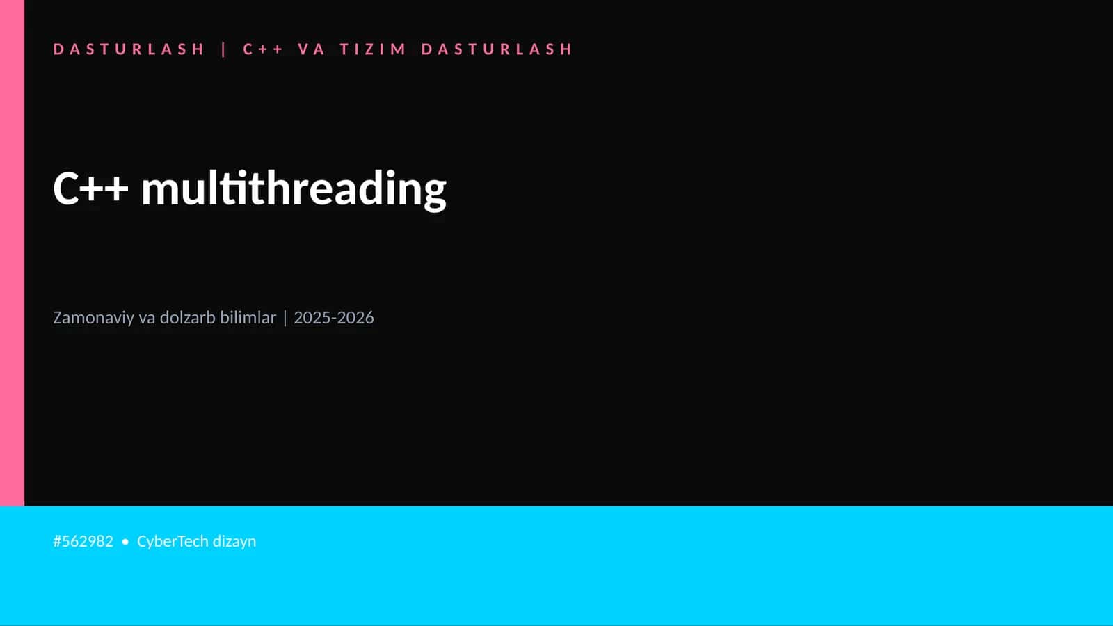 C++ multithreading