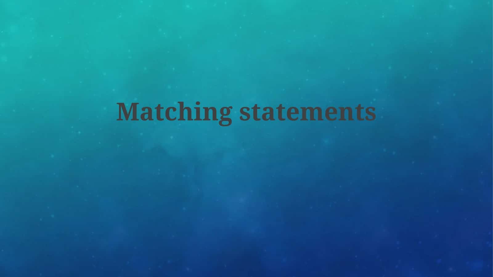 Pairing Information Matching Tasks