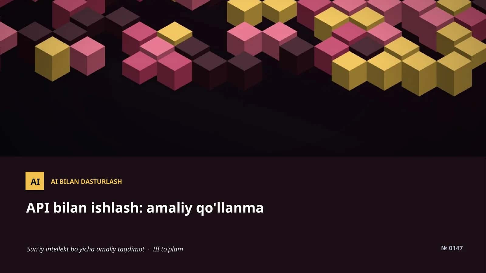 Sun'iy intellekt bo'yicha amaliy taqdimot