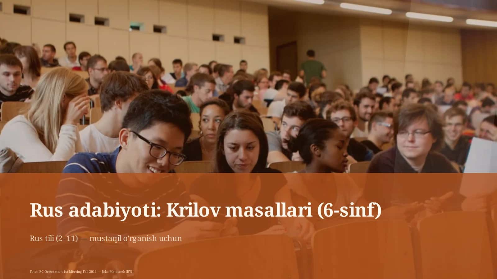 Rus adabiyoti: Krilov masallari (6-sinf)