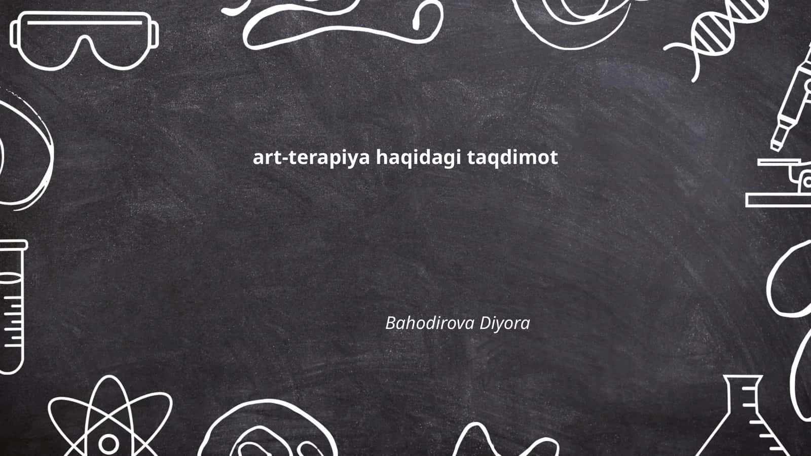 Art-terapiya haqidagi taqdimot