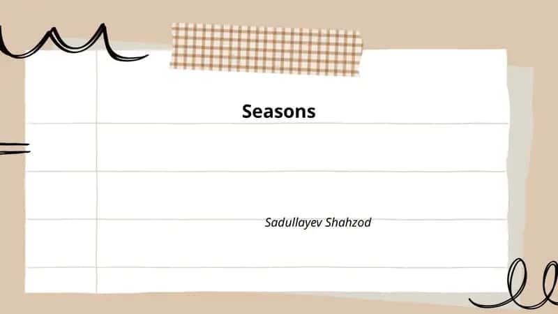 Seasons