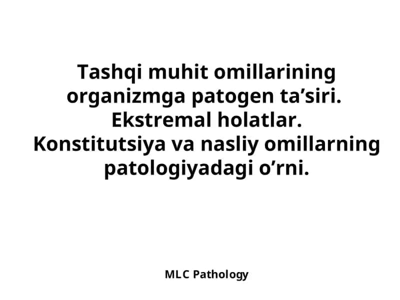 MLC Pathology