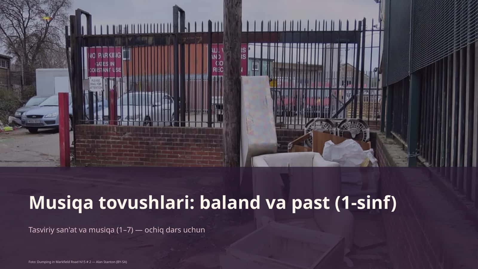 Musiqa tovushlari: baland va past (1-sinf)