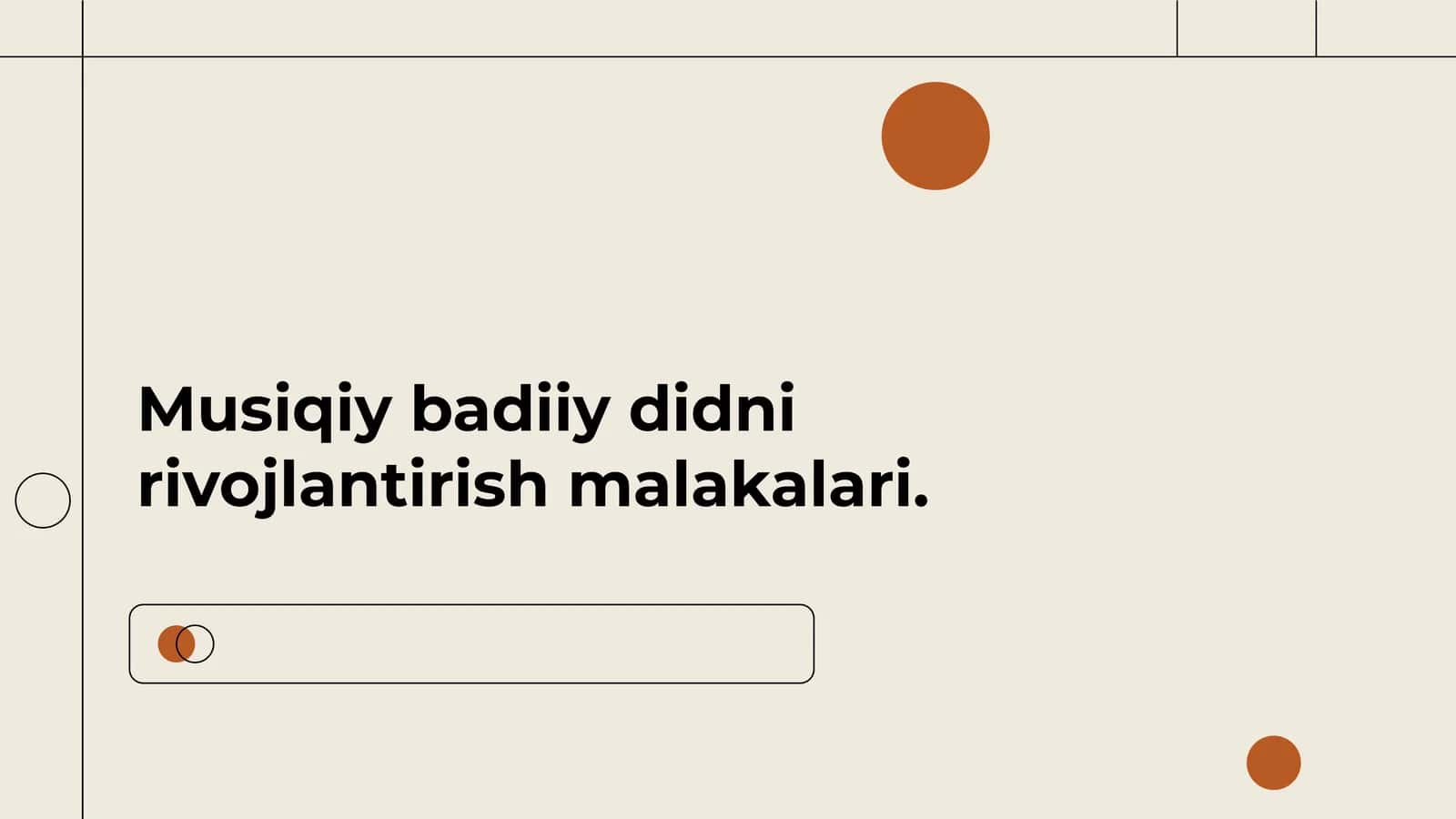 Musiqiy badiiy didni rivojlantirish malakalari