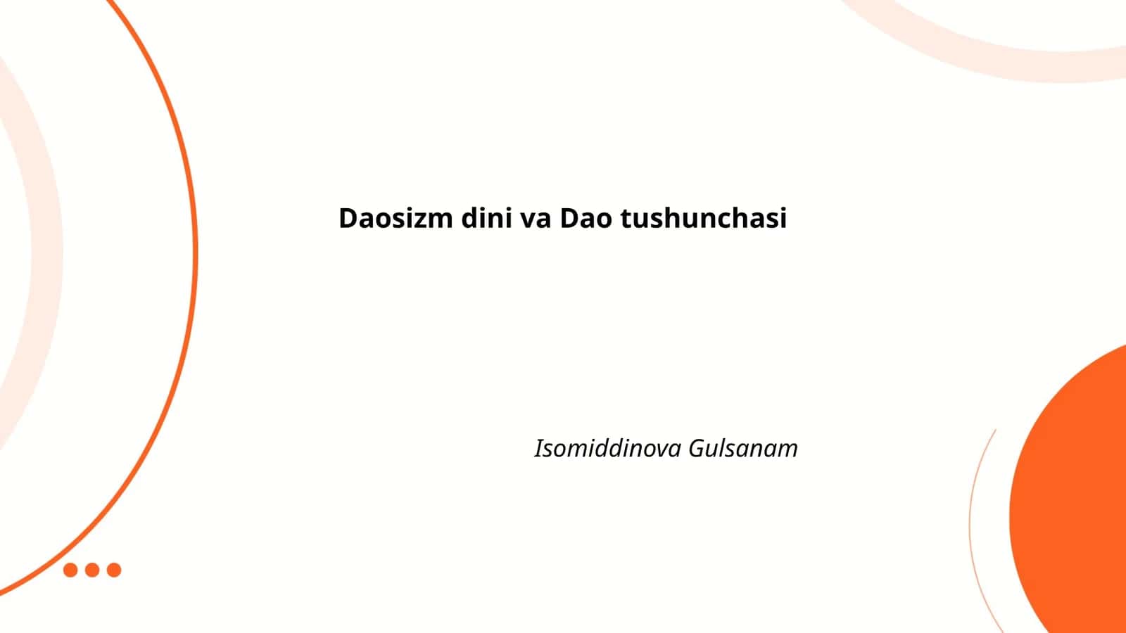 Dao tushunchasi