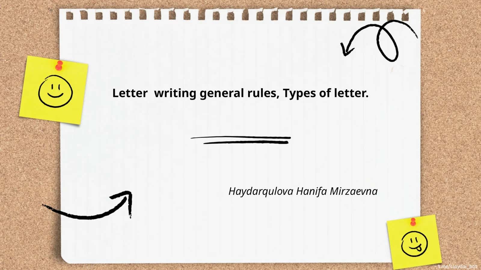 Letter Writing General Rules, Types of Letter