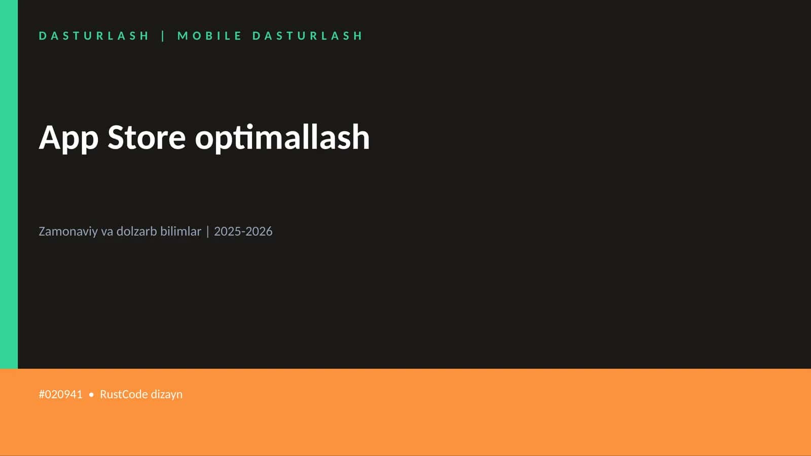 App Store optimallash