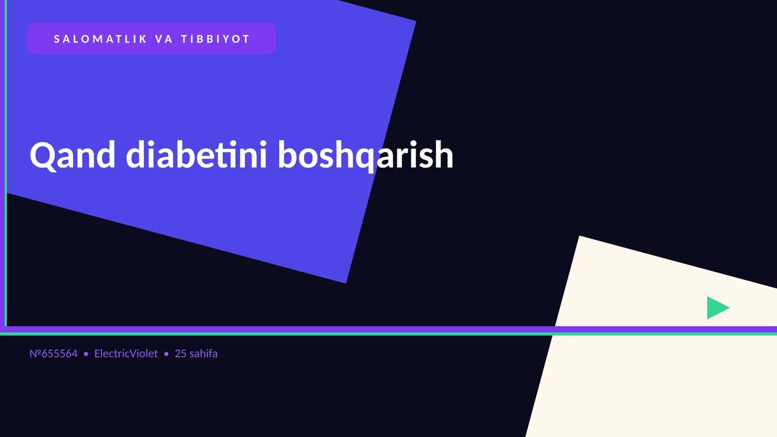 Qand diabetini boshqarish