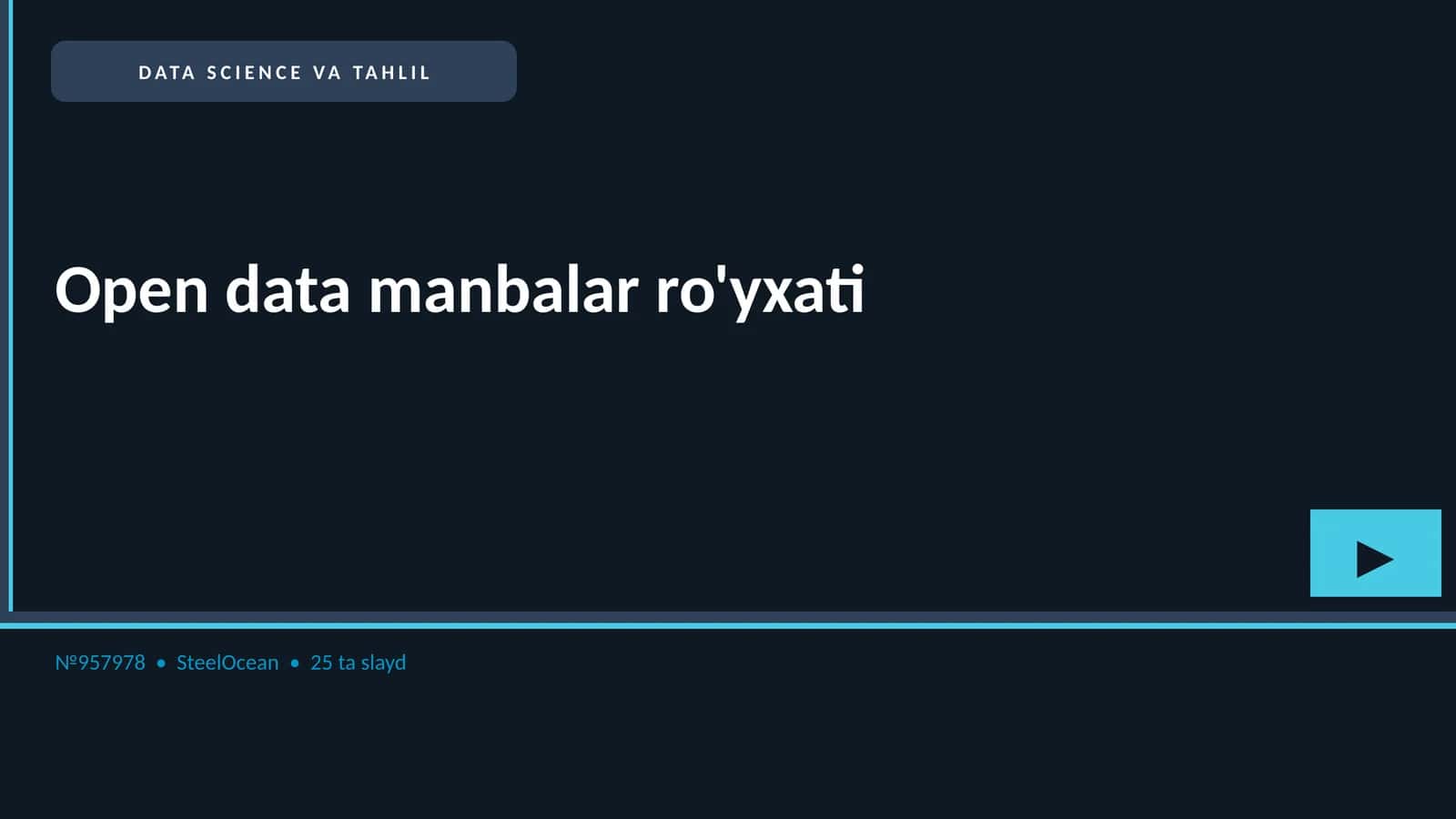 DATA SCIENCE VA TAHLIL