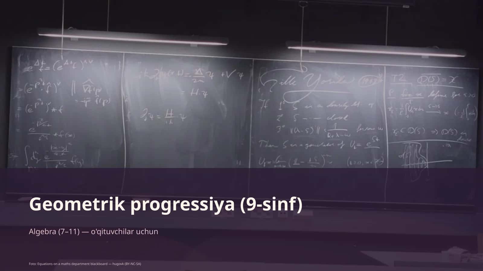 Geometrik progressiya (9-sinf)