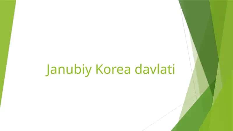 Janubiy Koreya Statistikasi
