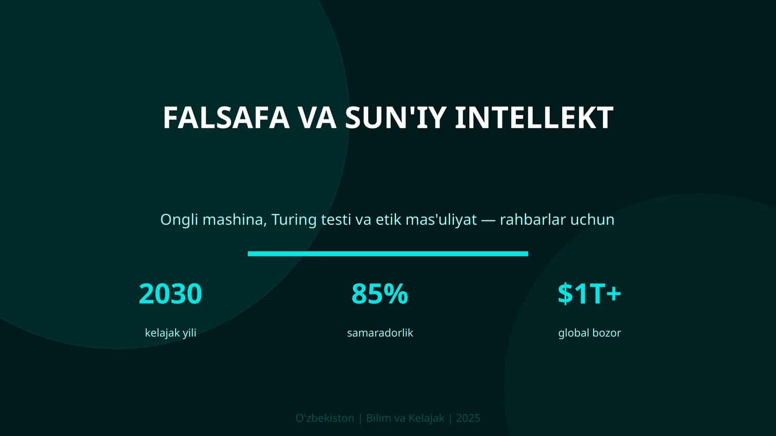 FALSAFA VA SUN'IY INTELLEKT