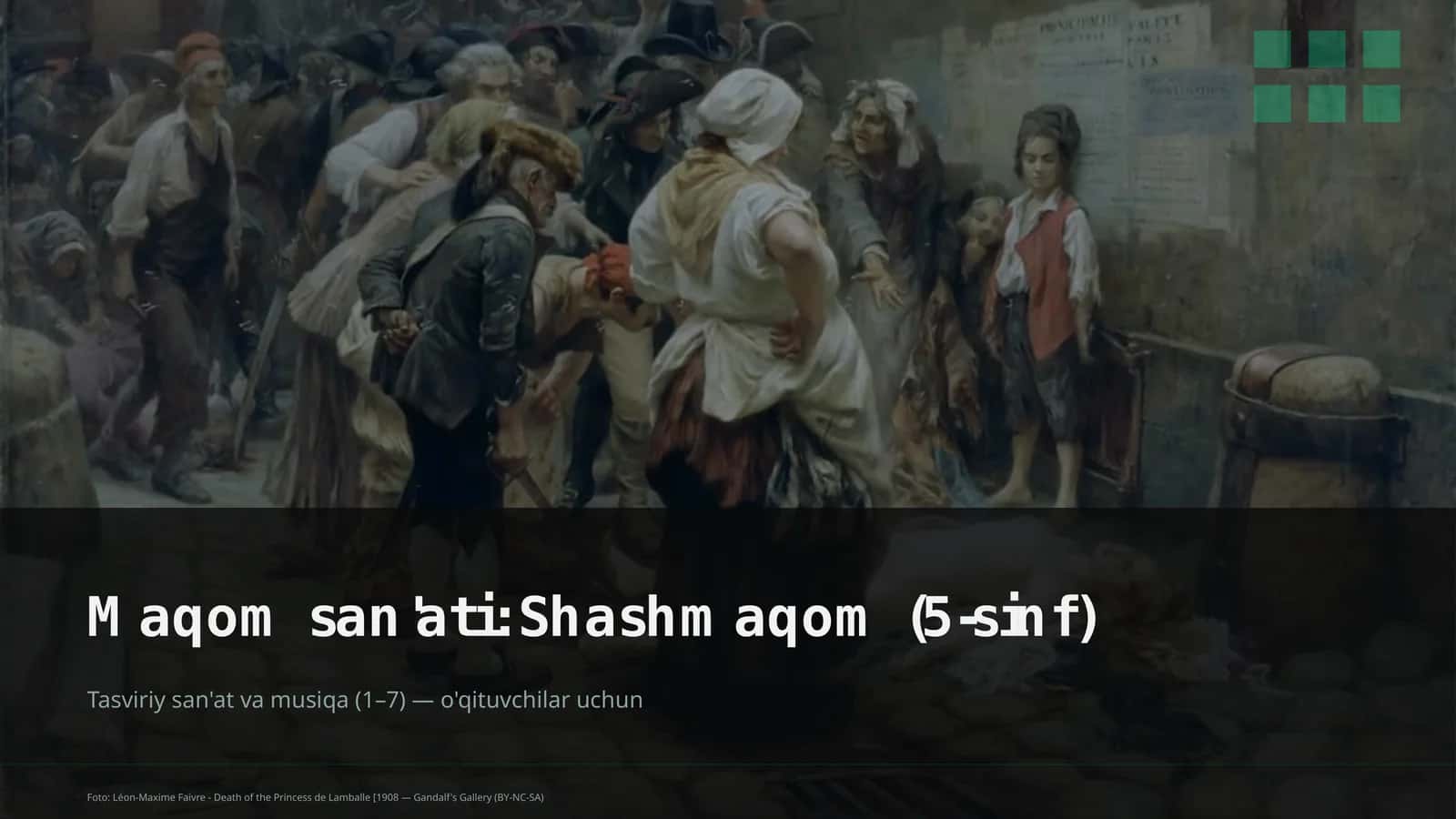 Maqom san'ati: Shashmaqom (5-sinf)
