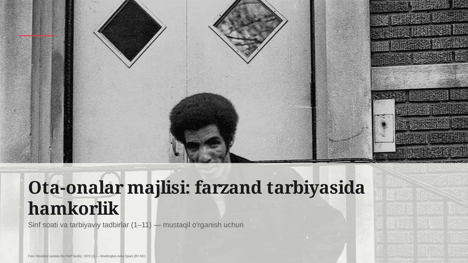 Sinf soati va tarbiyaviy tadbirlar (1–11)