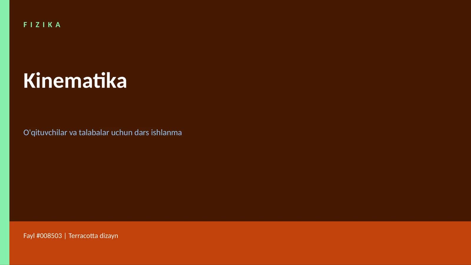 FIZIKA Kinematika
