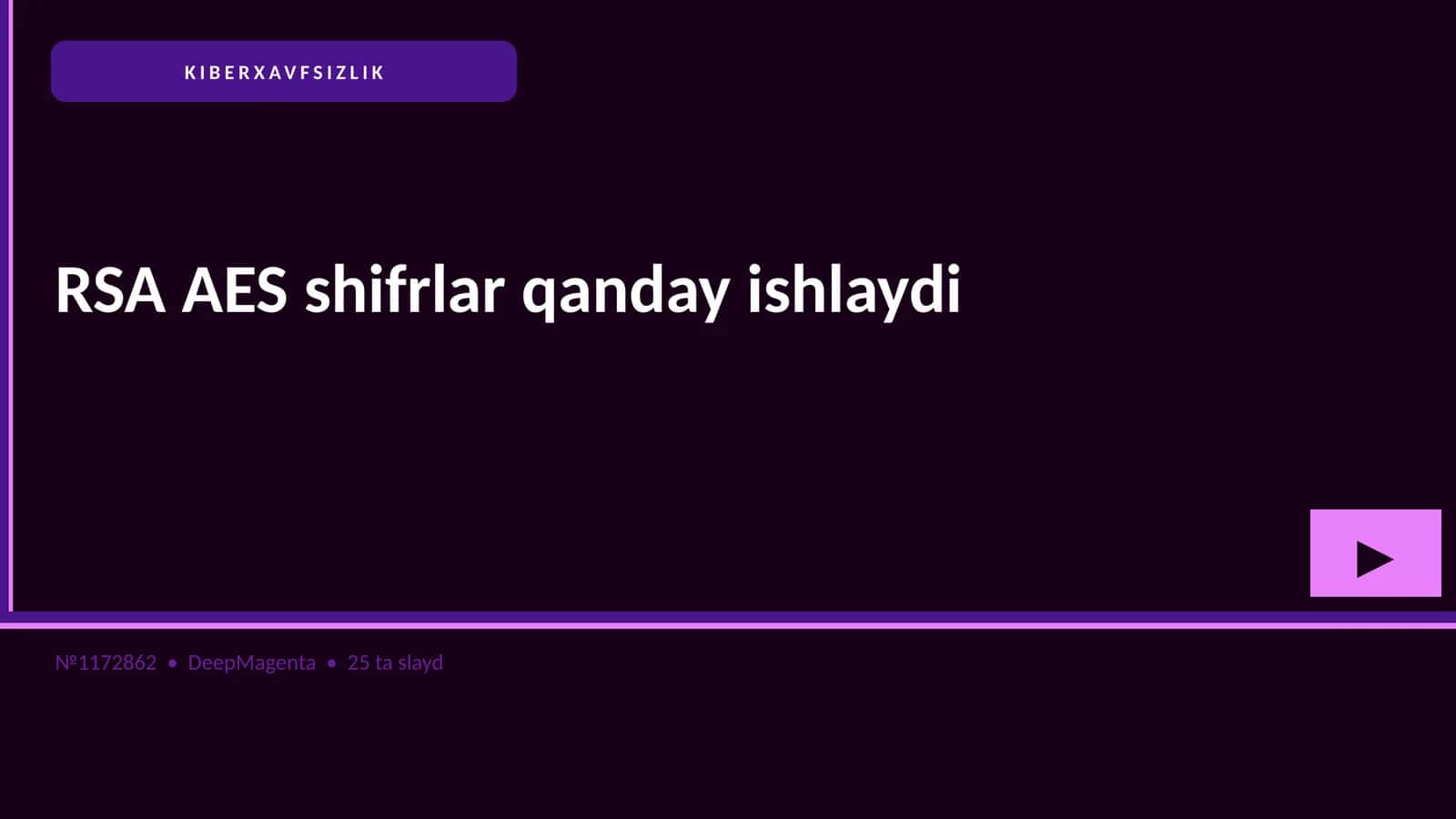 KIBERXAVFSIZLIK