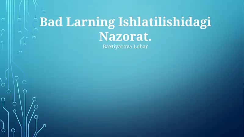 Ta'limni boshqarish tizimi (LMS) boshqaruviga kirish