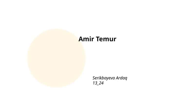 Amir Temur