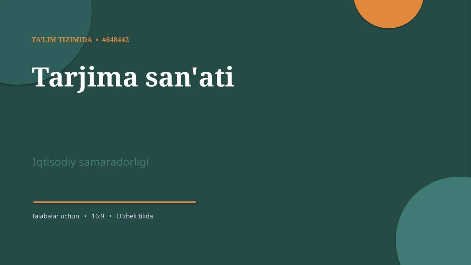 Tarjima san'ati