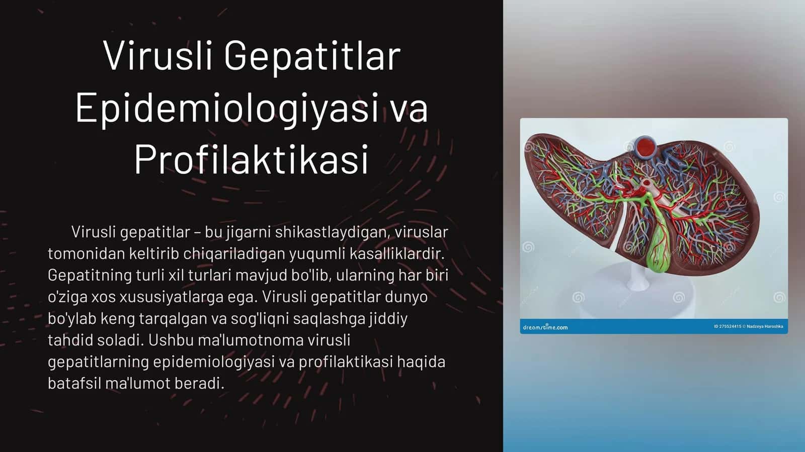 Virusli Gepatitlar Epidemiologiyasi va Profilaktikasi