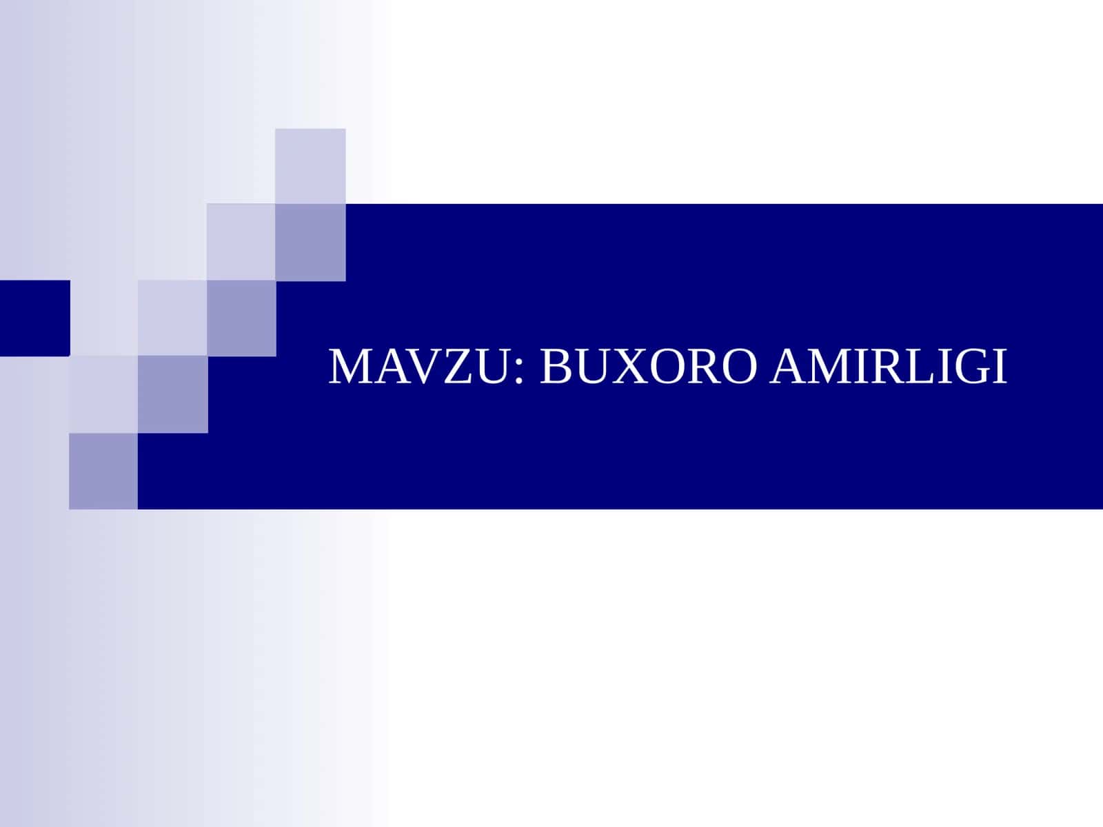 Buxoro Amirligi