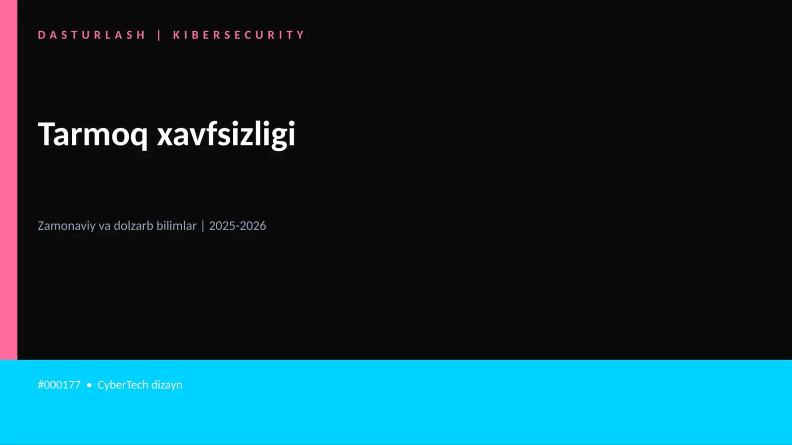 Tarmoq xavfsizligi
