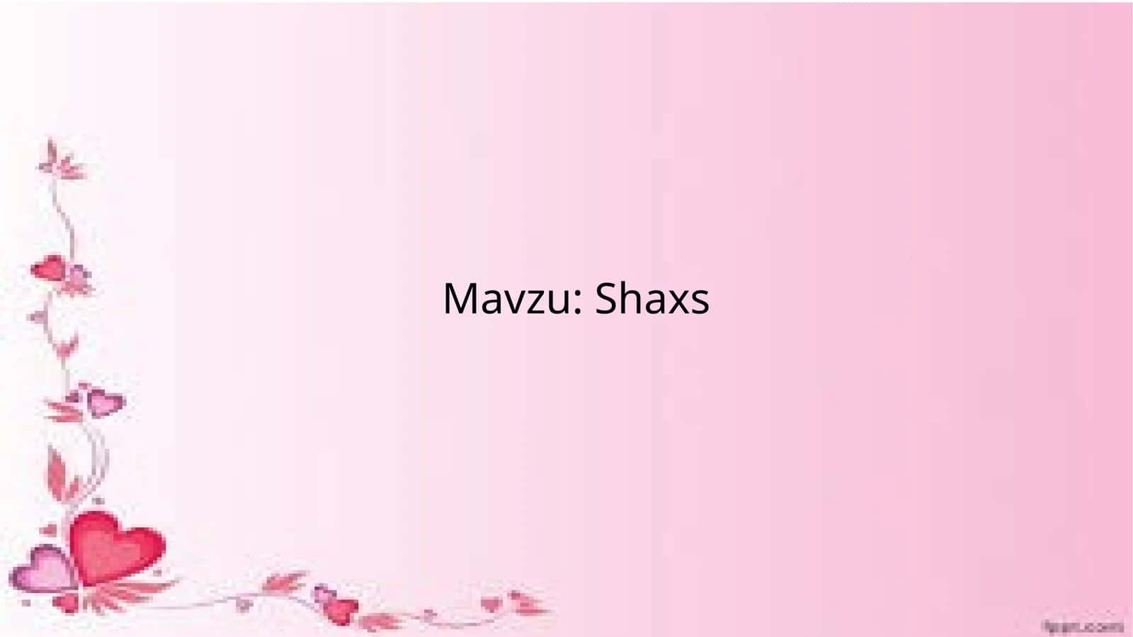 Shaxs