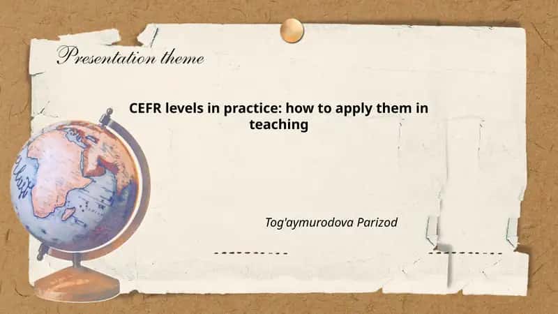CEFR levels in practice