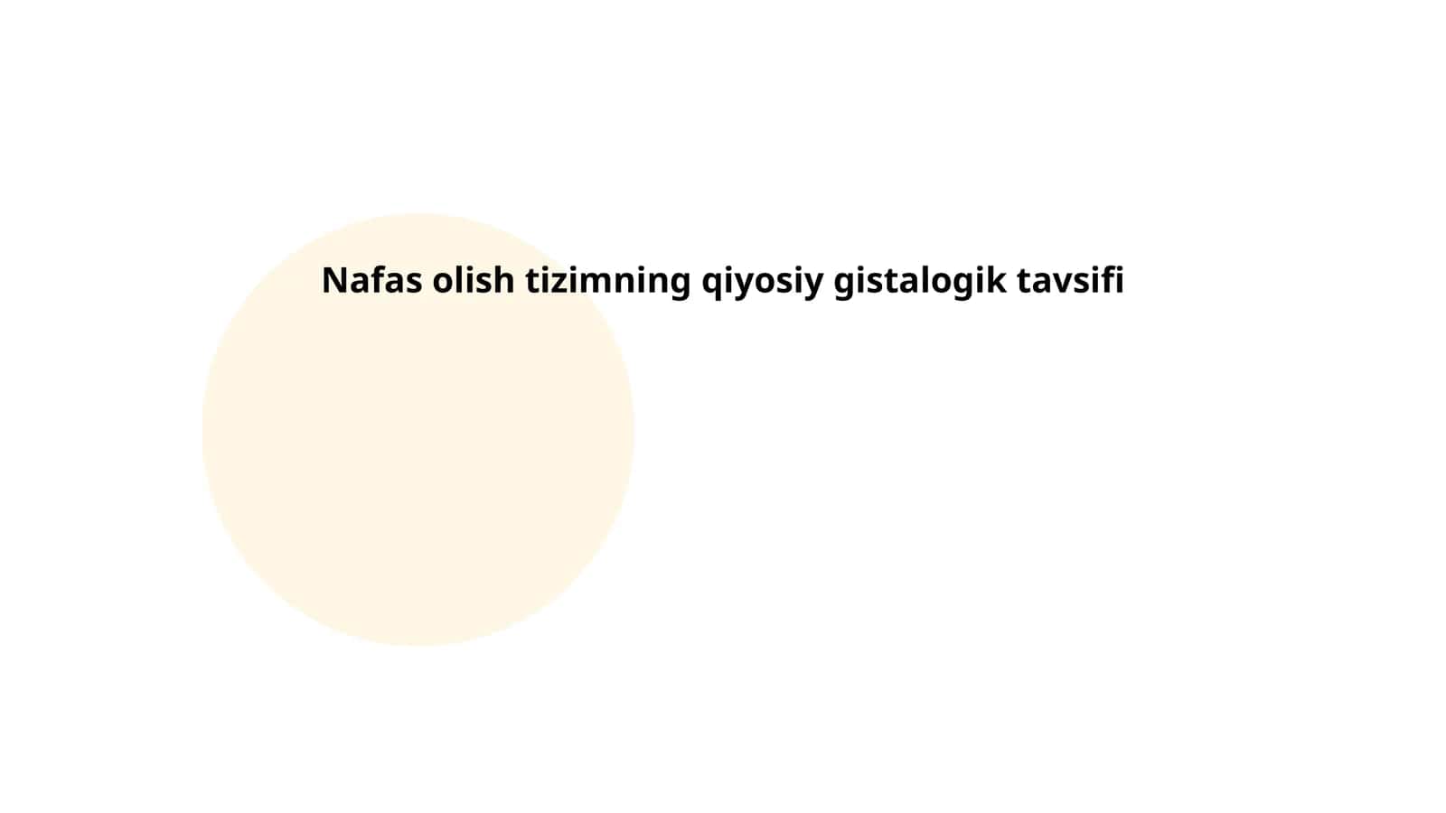 Nafas olish tizimining evolyutsiyasi
