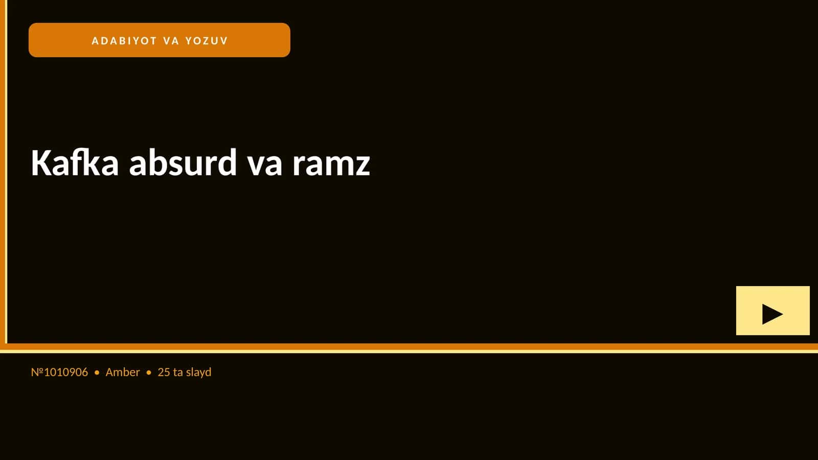 Kafka absurd va ramz