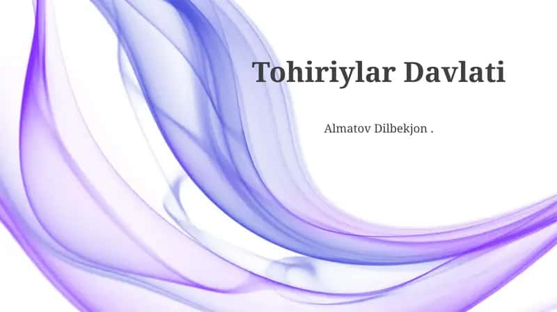 Tohiriylar Davlati