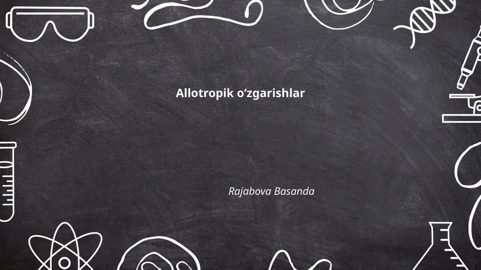 Allotropik oʻzgarishlar