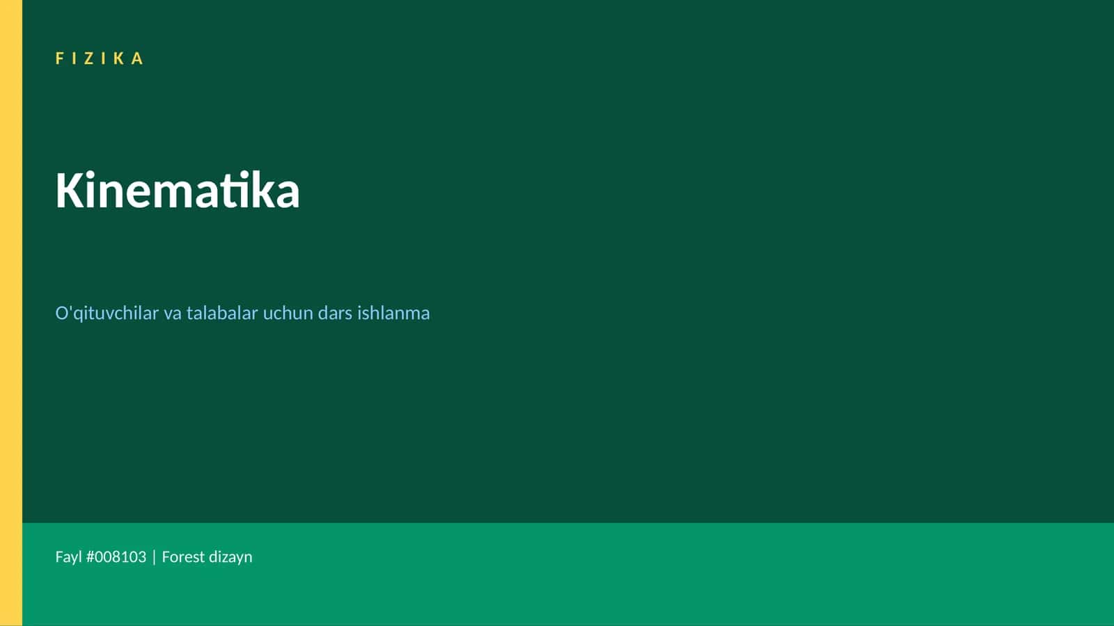FIZIKA Kinematika