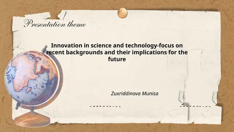 Innovation in science and technology-focus on recent backgrounds and their implications for the future
