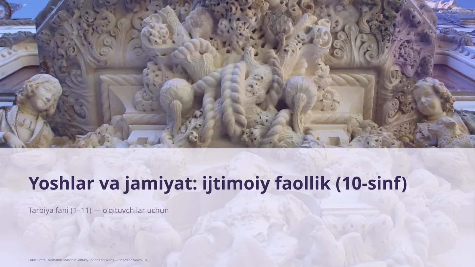 Yoshlar va jamiyat: ijtimoiy faollik (10-sinf) - Tarbiya fani (1– 11) — o'qituvchilar uchun