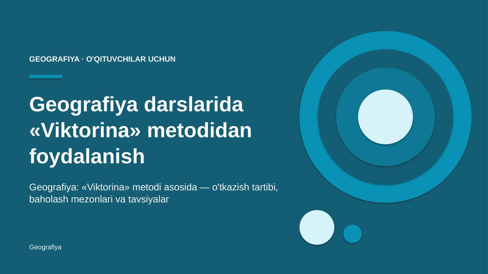 geografiya darslarida viktorina metodidan foydalanish 7924