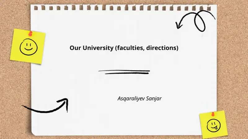 Our University (faculties, directions)