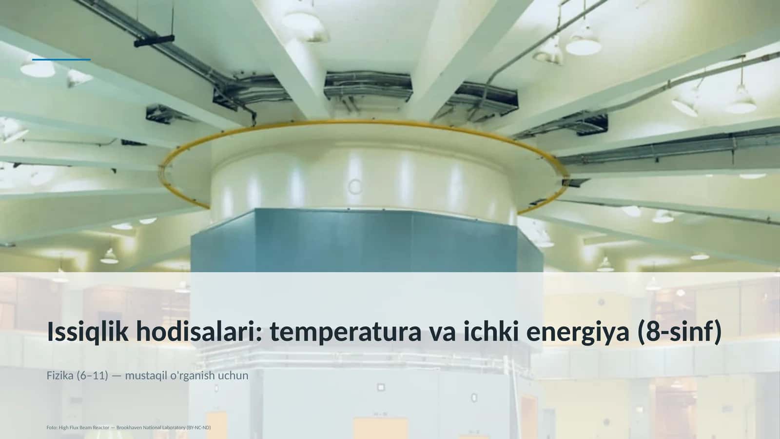 Issiqlik hodisalari: temperatura va ichki energiya (8-sinf)