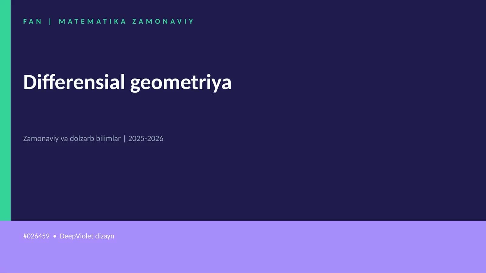 Differensial geometriya