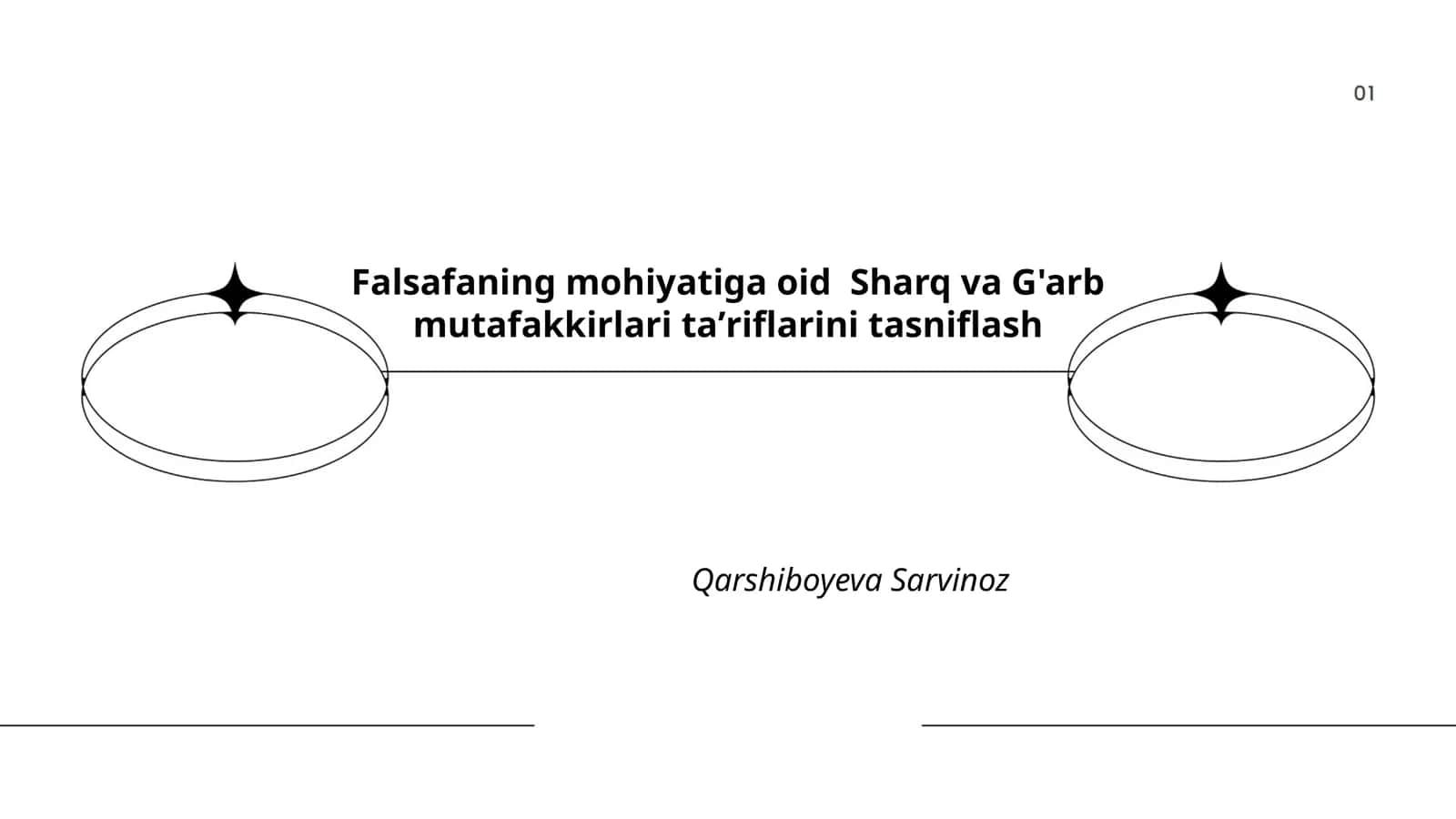 Falsafaning mohiyatiga oid Sharq va G'arb mutafakkirlari taʼriflarini tasniflash