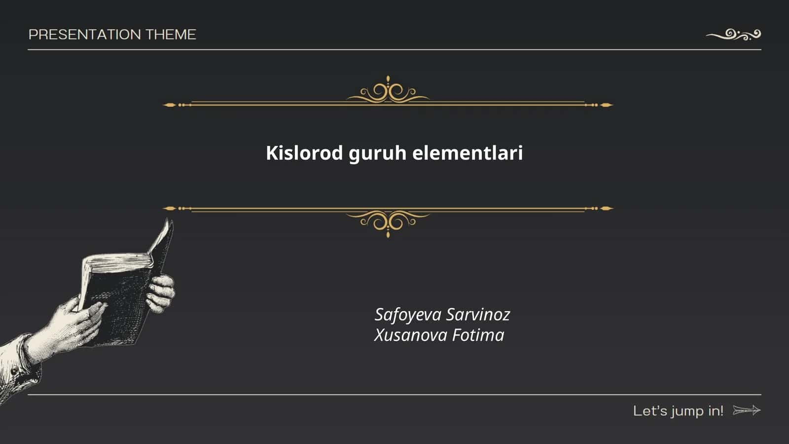 Kislorod guruh elementlari