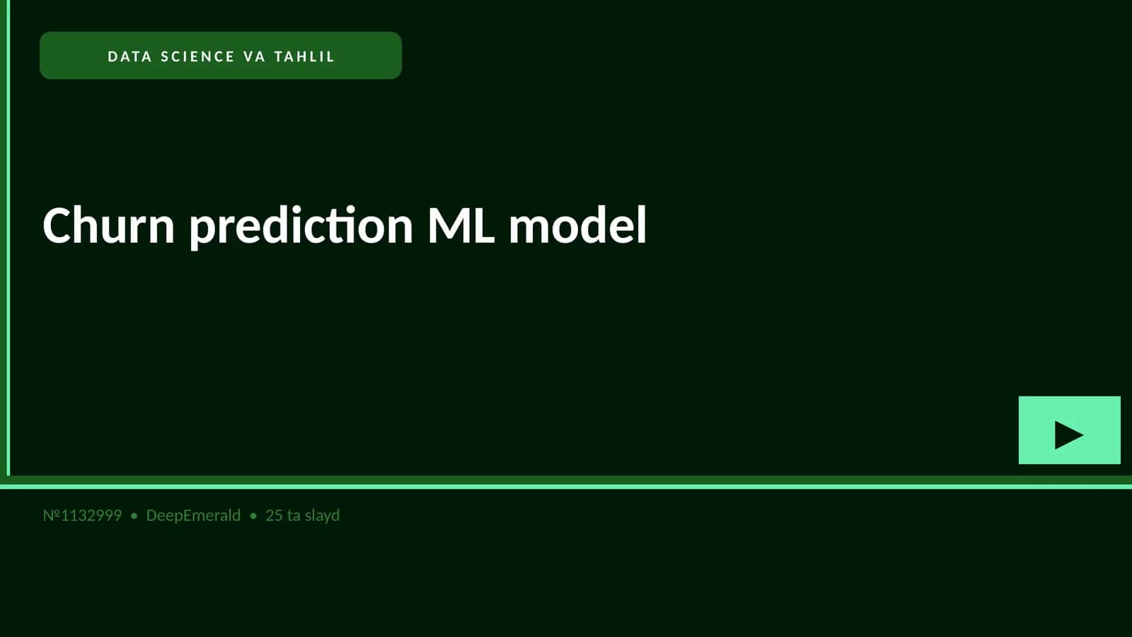 DATA SCIENCE VA TAHLIL Churn prediction ML model