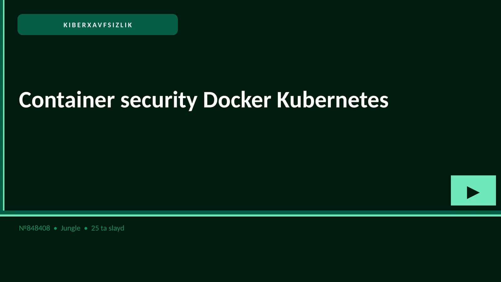 Container security Docker Kubernetes
