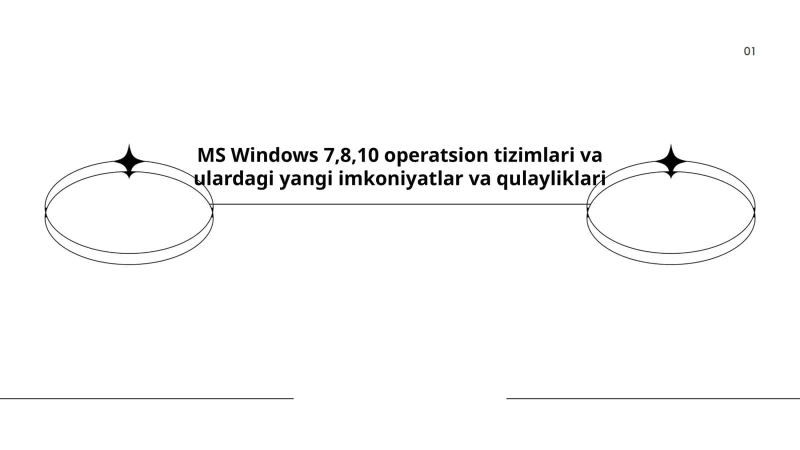 Microsoft Windows 7,8,10 operatsion tizimlari