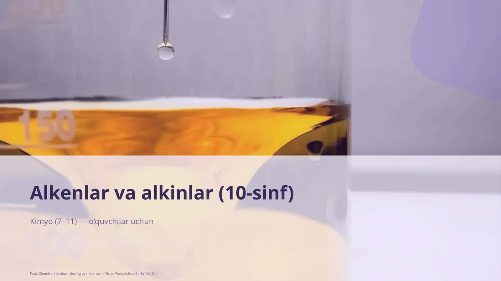 Alkenlar va alkinlar (10-sinf)
