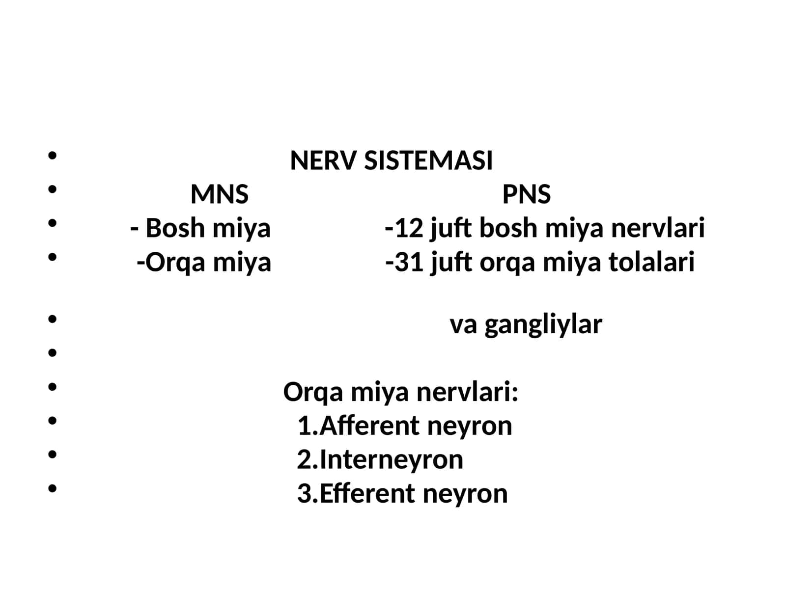 NERV SISTEMASI