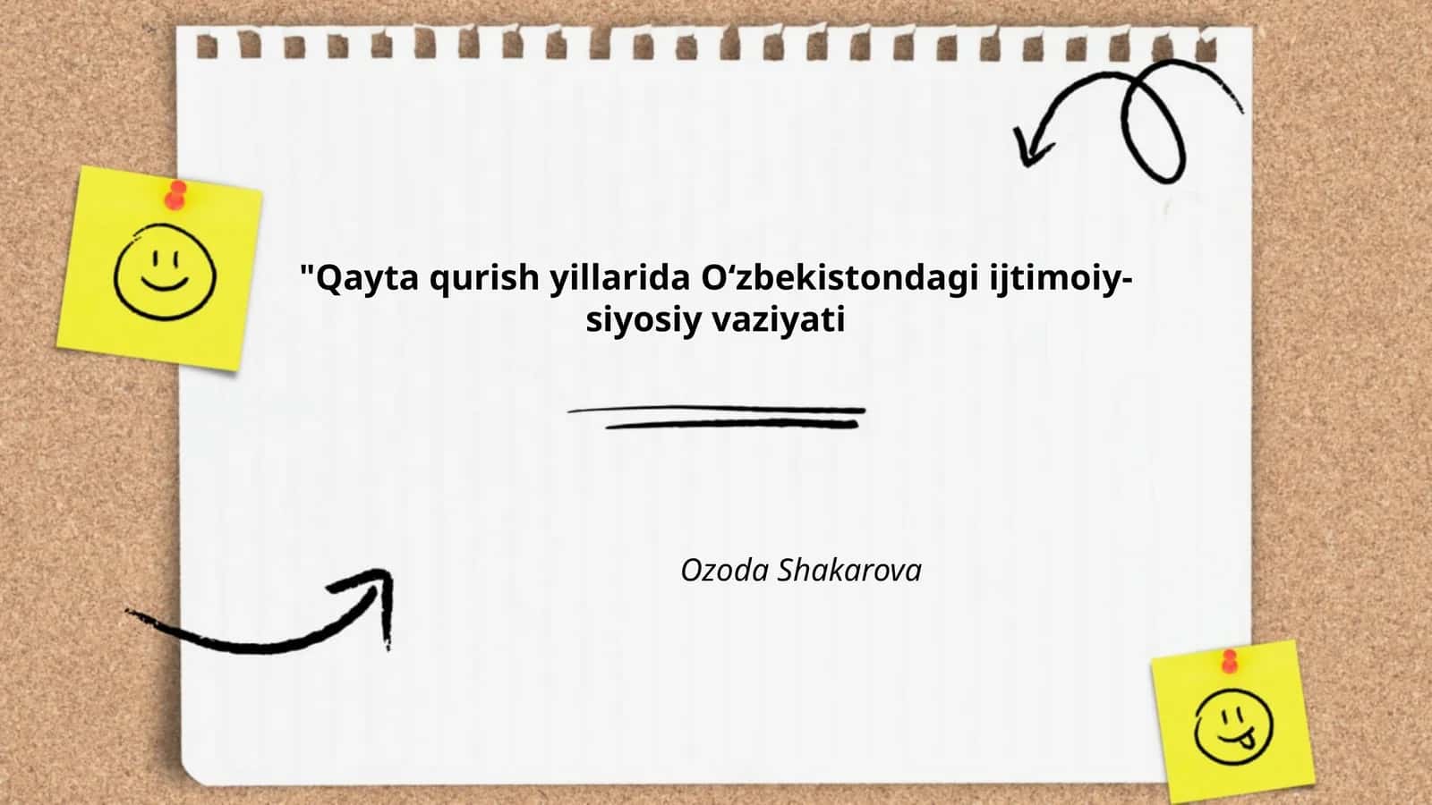 Qayta qurish yillarida Oʻzbekistondagi ijtimoiy-siyosiy vaziyati